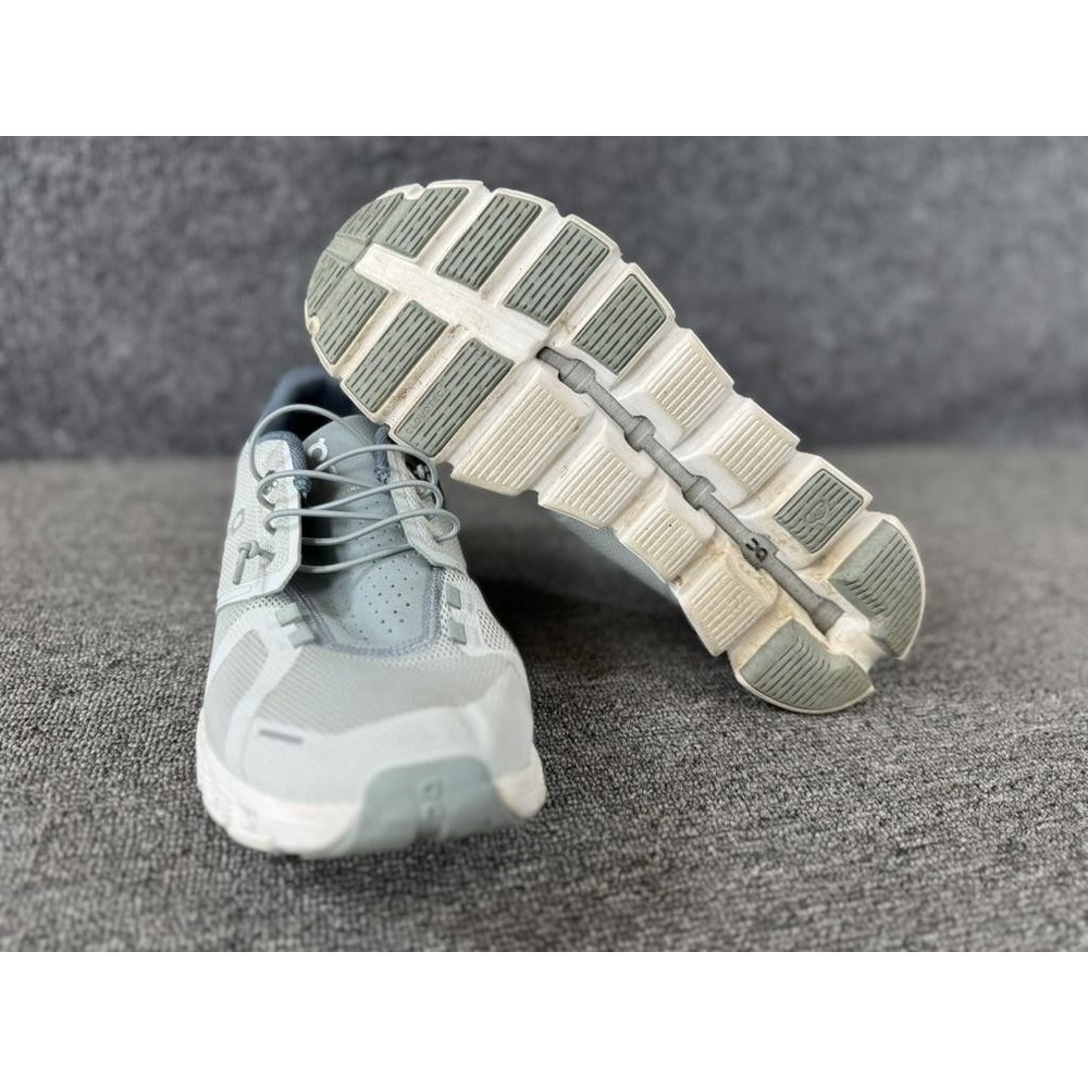 On Cloud Shoes Womens 9 Gray White CloudTec Mesh Running Sneaker Athletic - Picture 11 of 15